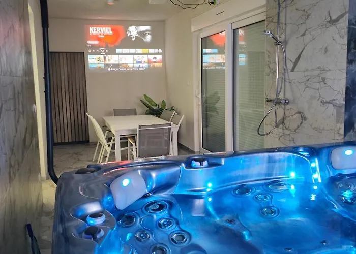 Lägenhet L'eclipse Spa Jacuzzi Cinema Jeux Colmar *